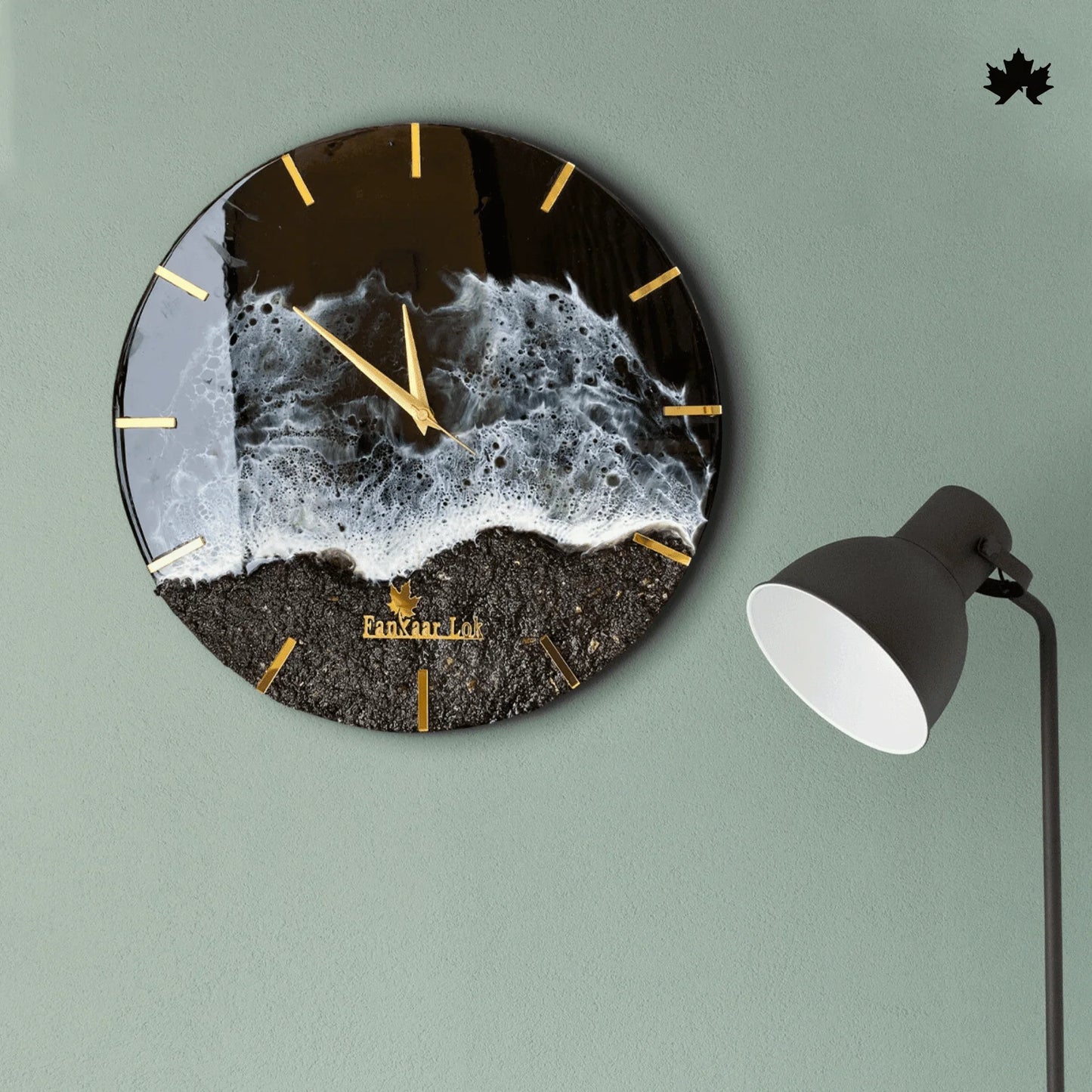 Oceanic Rhythm - Wall Clock For Bedroom | Fankaarlok - Fankaarlok