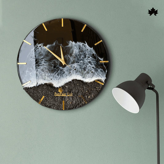 Oceanic Rhythm - Wall Clock For Bedroom | Fankaarlok - Fankaarlok