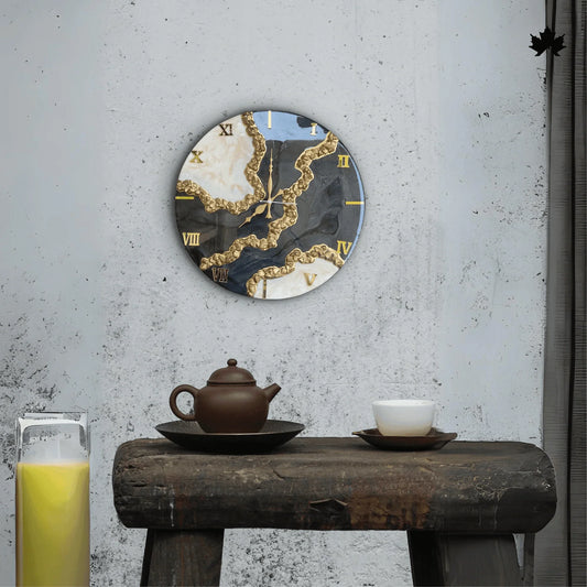 Grand Marble Elegance - Minimalist Wall Clock | Fankaarlok - Fankaarlok
