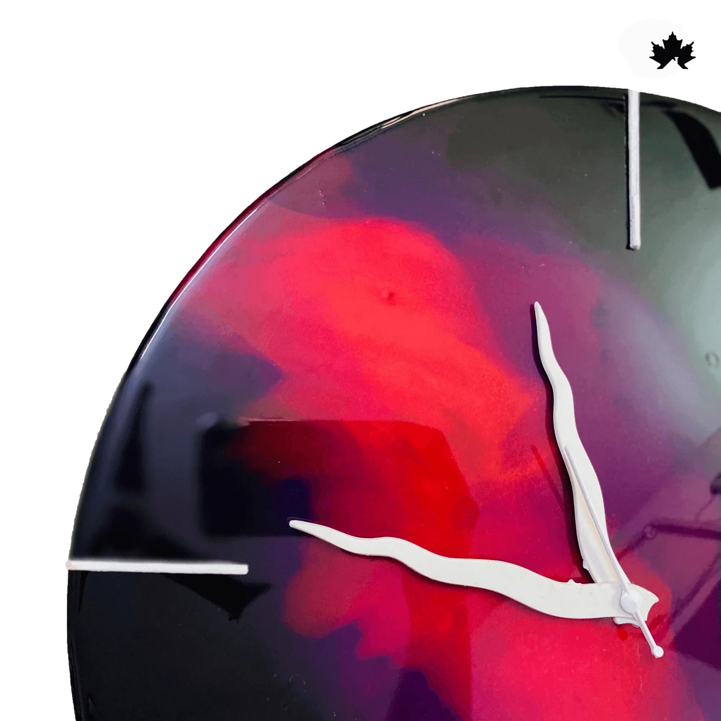 Abstract Purple Hues - Stunning Handcrafted Wall Clock | Fankaarlok - Fankaarlok