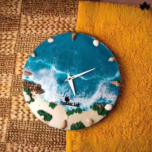 Aegean Whispers Wall Clock - Exquisite Handcrafted Decor | Fankaarlok - Fankaarlok