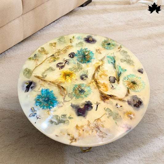 Bloom Aura – Floral Coffee Table for Living Room | Fankaarlok