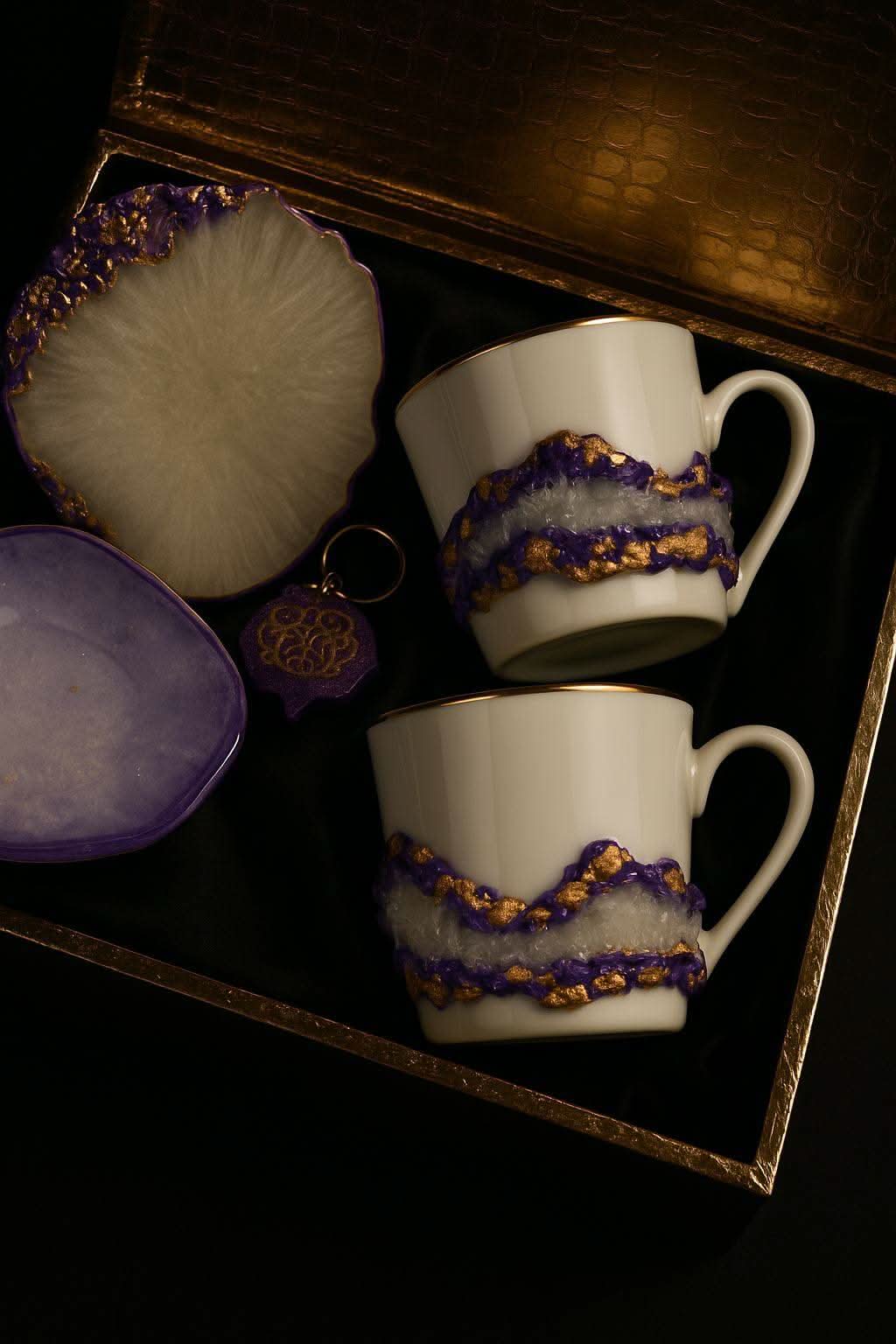 Corporate Mug and Coaster Hamper | Luxury Gift Set with Desk Trays & Accessories - Fankaarlok