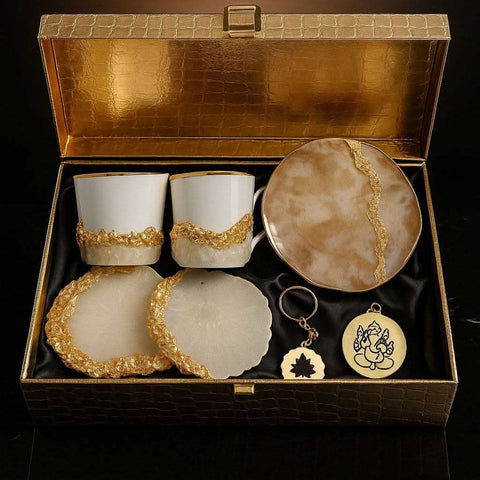 Golden Grace festive gift hamper — front view for Diwali