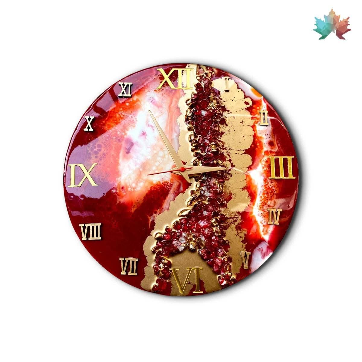 Aurora Inferno Wall Clock - Mesmerizing Handcrafted Art | Fankaarlok - Fankaarlok