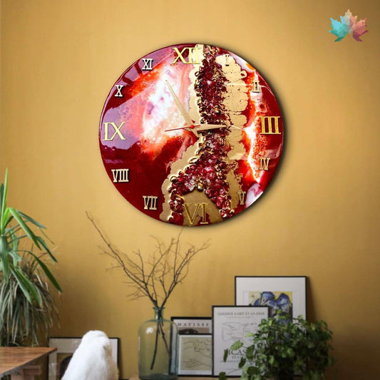 Aurora Inferno Wall Clock - Mesmerizing Handcrafted Art | Fankaarlok - Fankaarlok