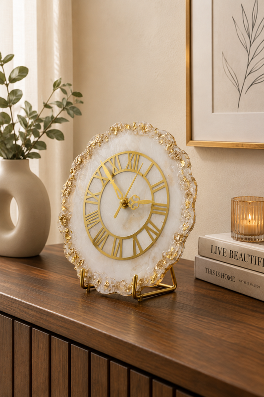 Imperial Marble Luxury Desk Clock India | Fankaarlok