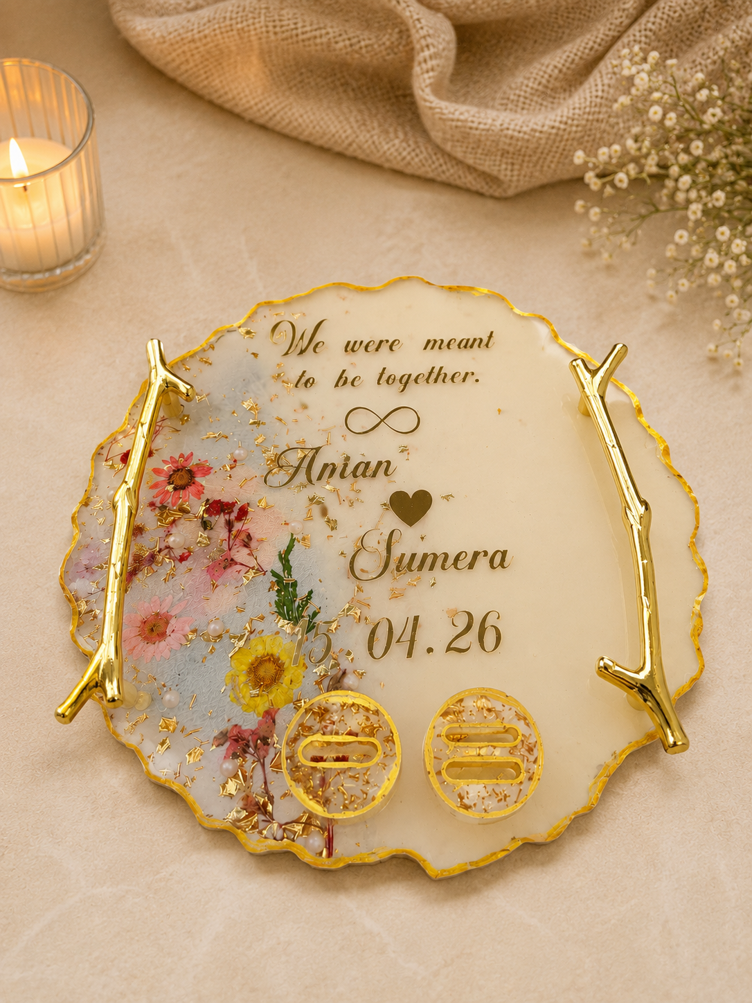 Engagement ring platter