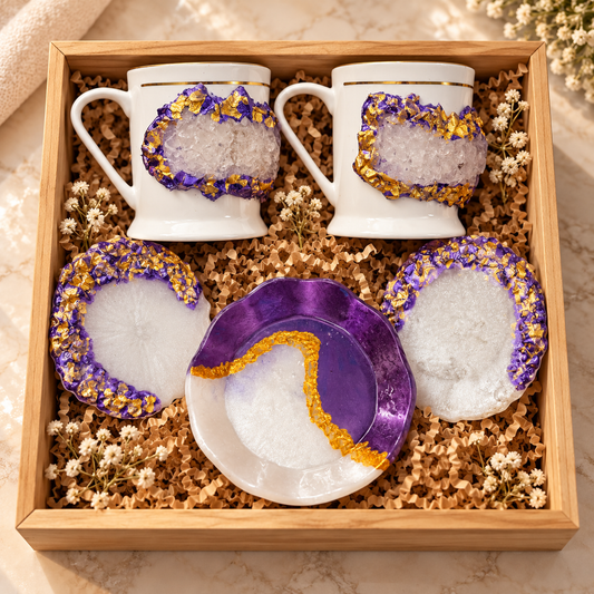 Corporate Mug and Coaster Hamper | Luxury Gift Set with Desk Trays & Accessories