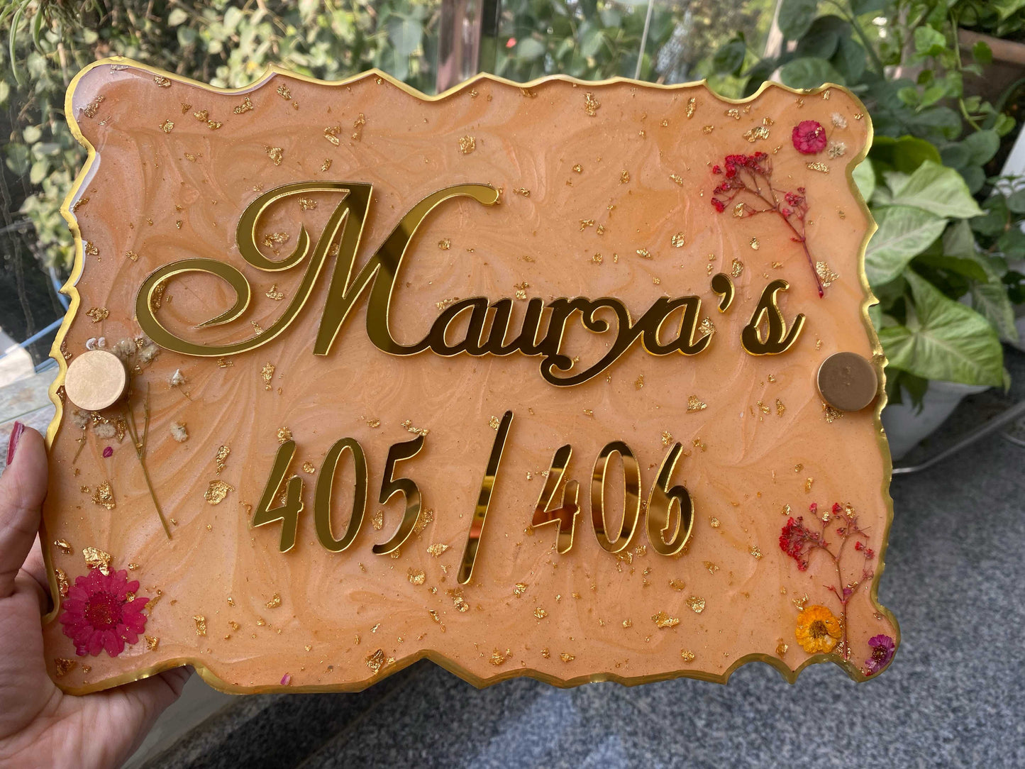 Modern Nameplate for Entrance | Custom Luxury Home Nameplate