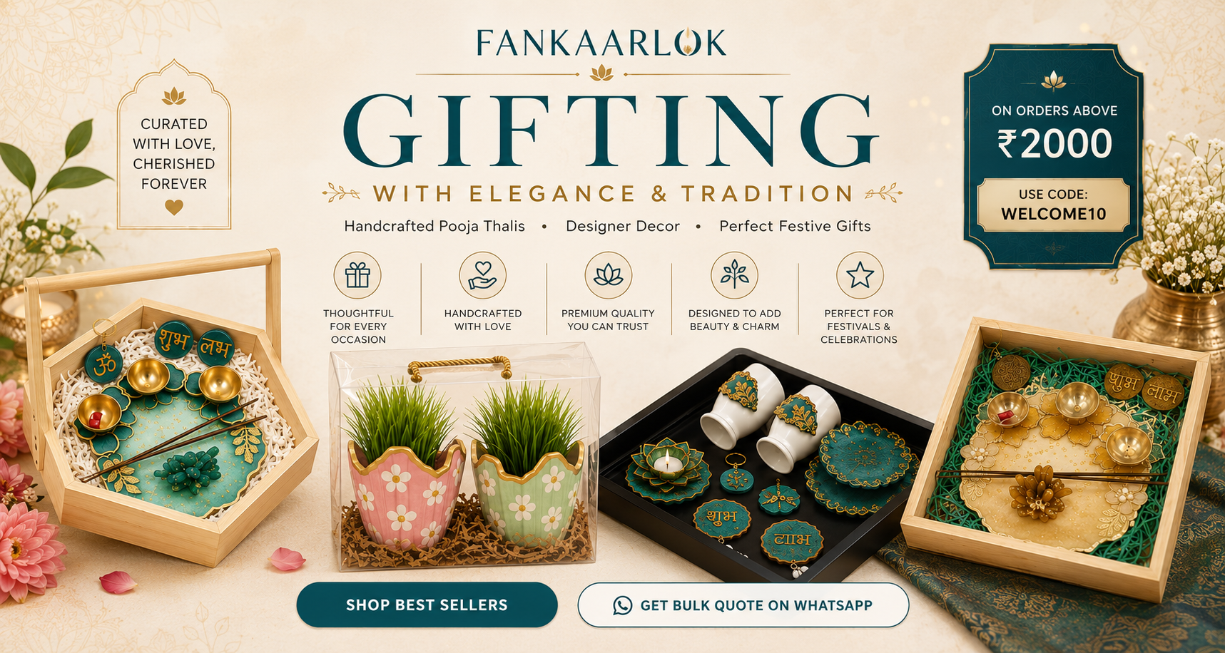 Luxury Handcrafted Decor & Custom Furniture, Made in India