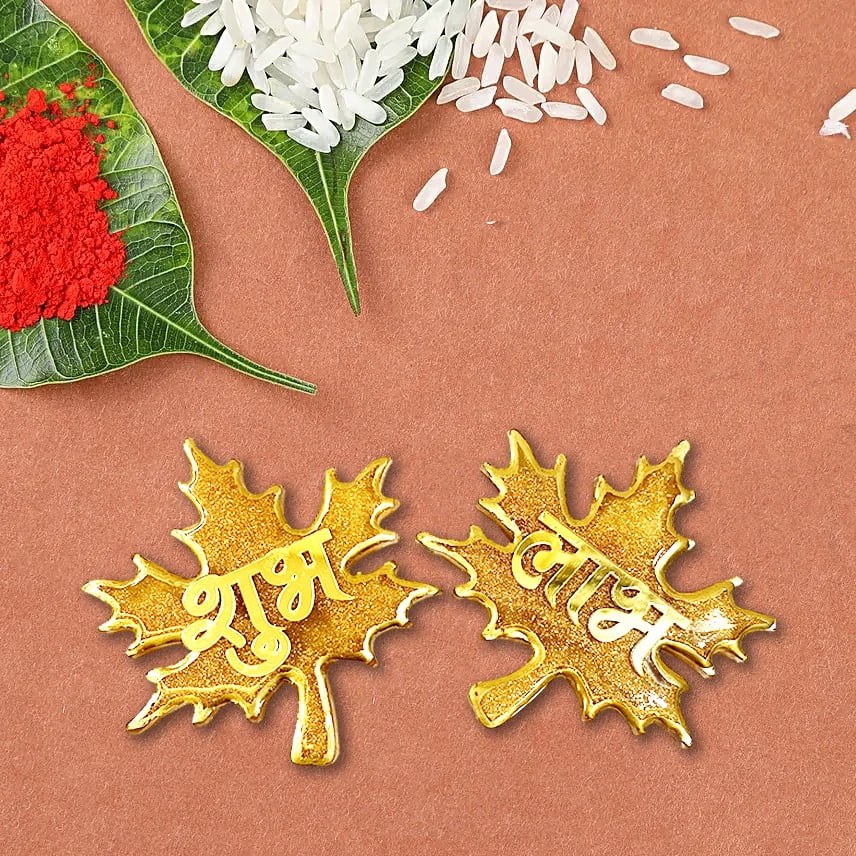 Golden Maple Divine Duo - Shubh Laabh Wall Hangings