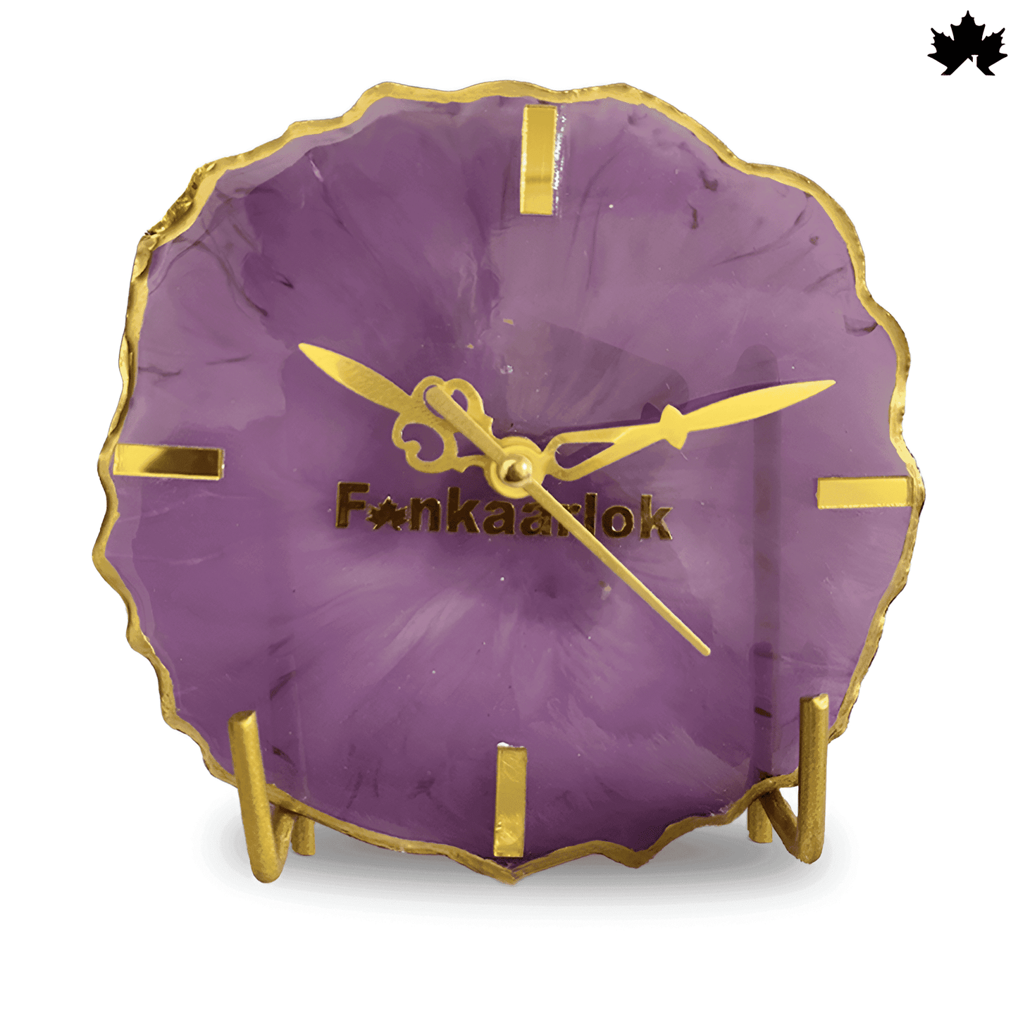 Purple Royale Desk Clock – Personalized Corporate Gifts for Employees | Fankaarlok