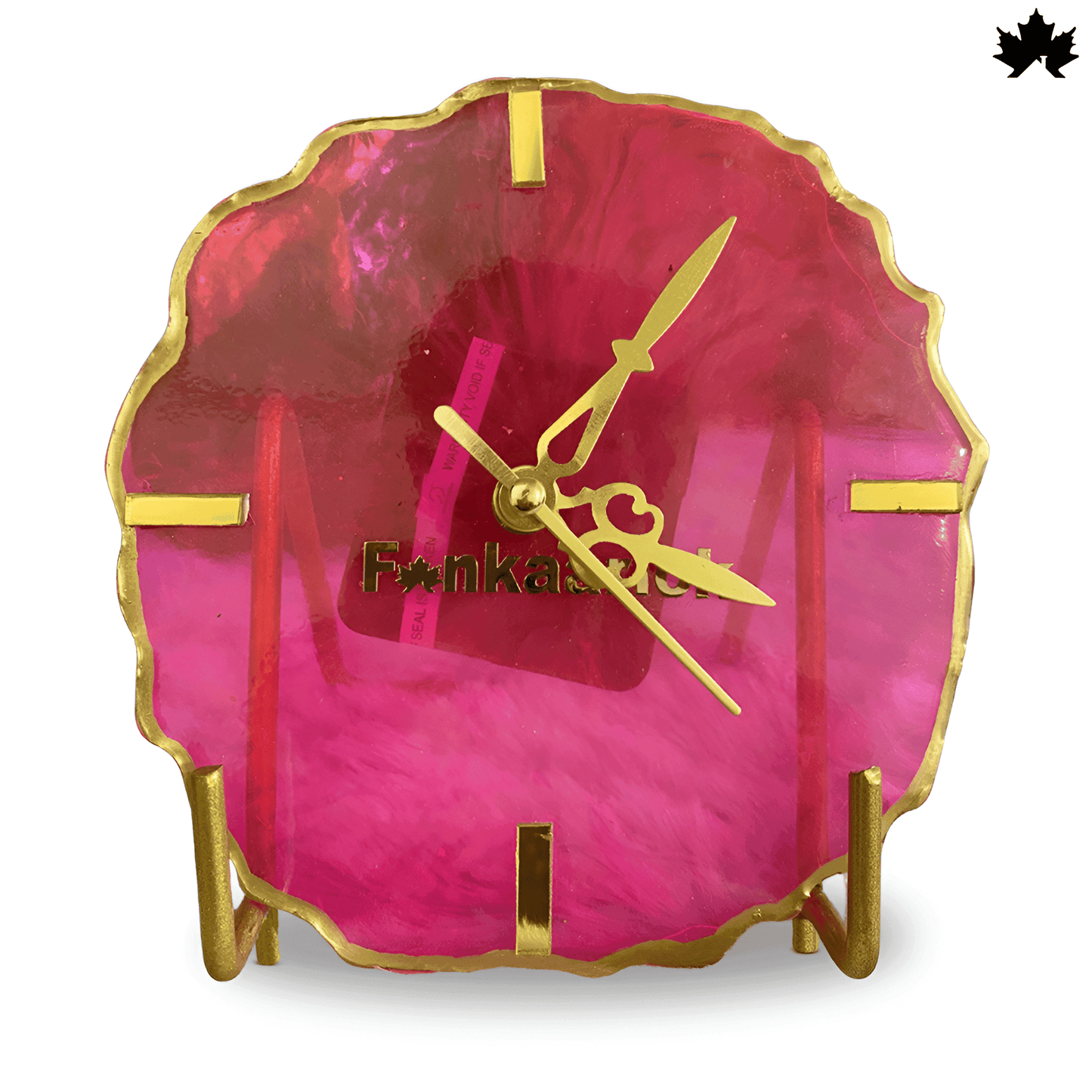 Crimson Radiance Desk Clock – Unique Corporate Gifts Online | Fankaarlok