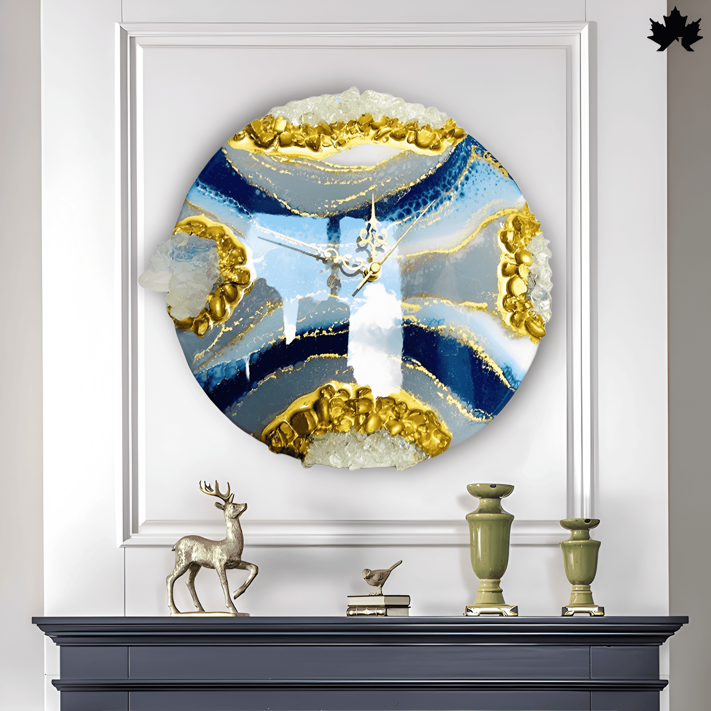 Golden Waves - Luxurious Home Clock | Fankaarlok