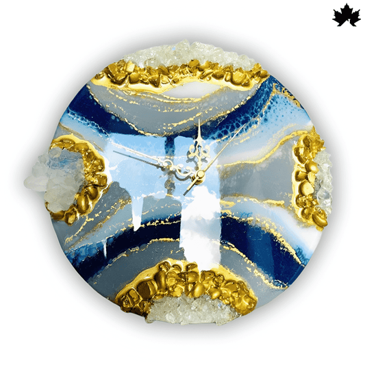 Golden Waves - Luxurious Home Clock | Fankaarlok - Fankaarlok