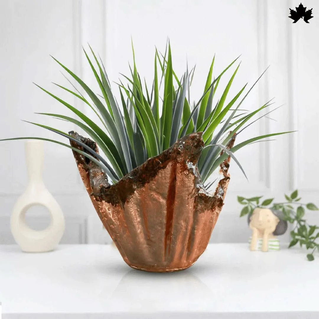 Copper Crest β Decorative Indoor Planter | Fankaarlok - Fankaarlok