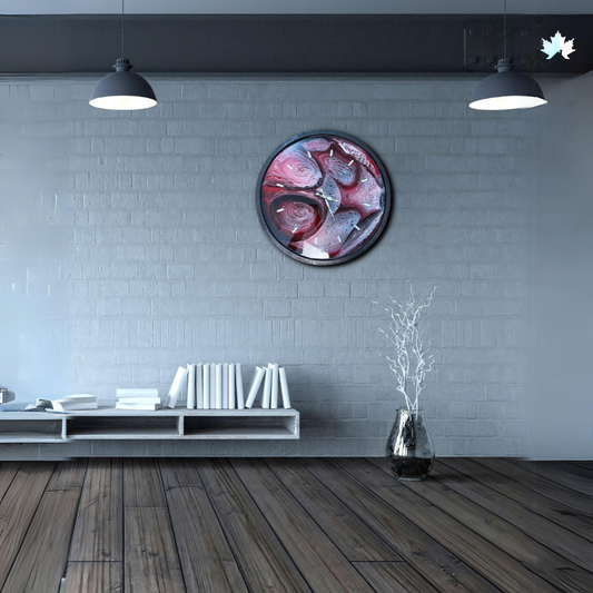 Galactic Swirl - Unique Round Resin Clock | Fankaarlok
