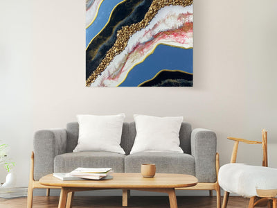 Azure Mineral Crest – Resin Home Decor Items Online | Fankaarlok