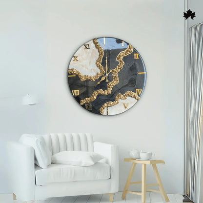 Grand Marble Elegance - Minimalist Wall Clock | Fankaarlok - Fankaarlok