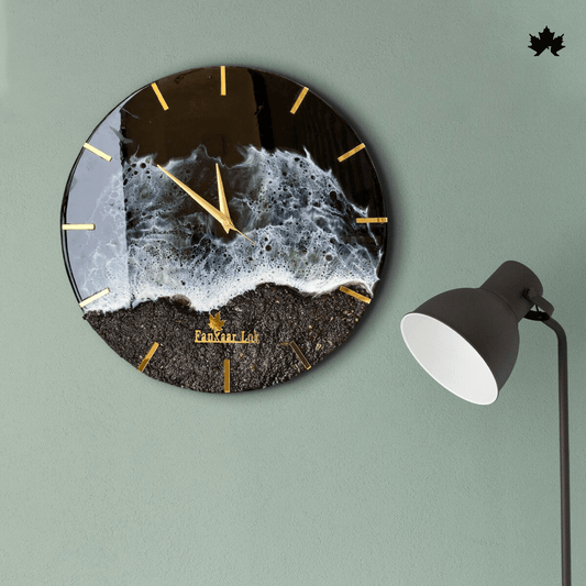 Oceanic Rhythm - Wall Clock For Bedroom | Fankaarlok