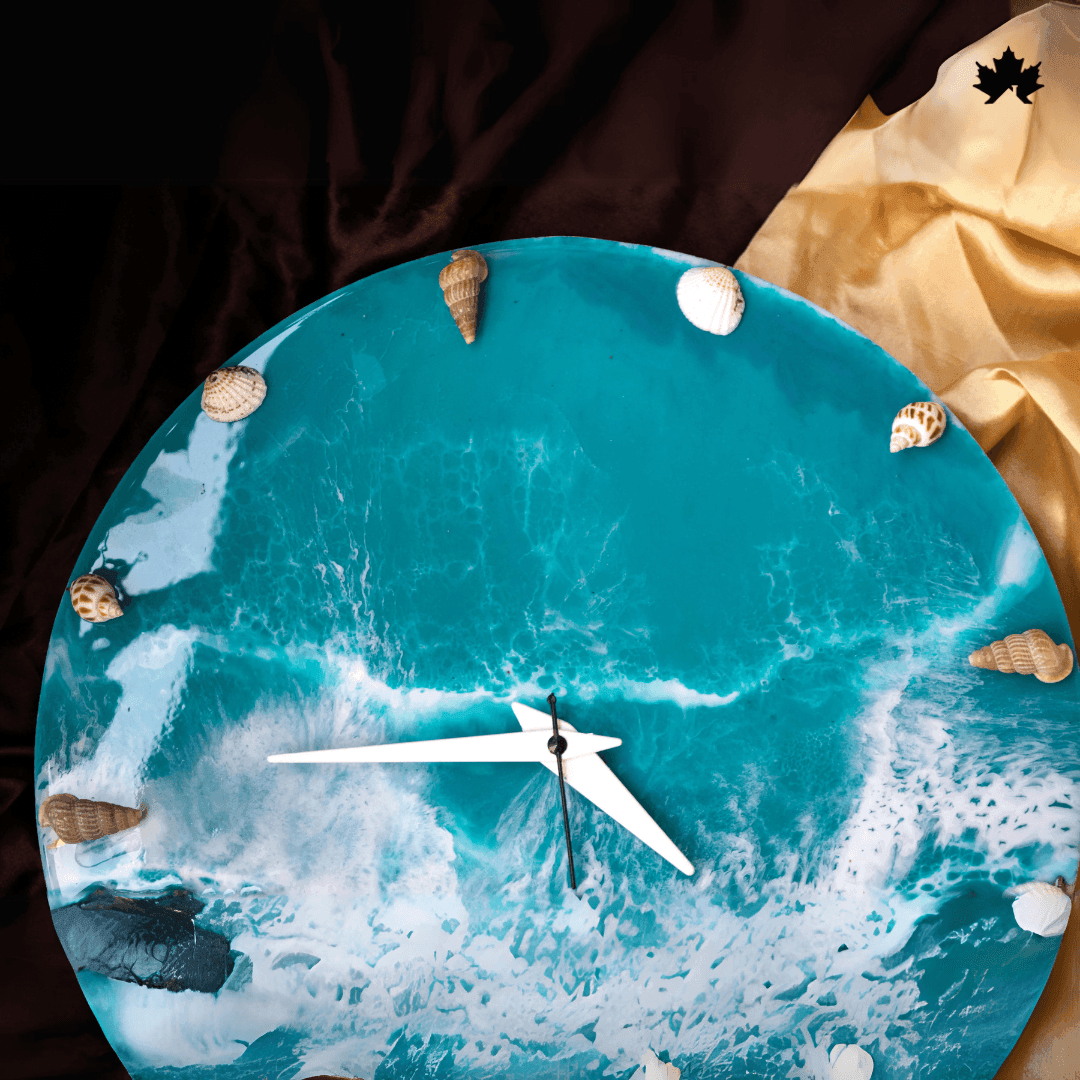 Aegean Whispers Wall Clock - Exquisite Handcrafted Decor | Fankaarlok - Fankaarlok