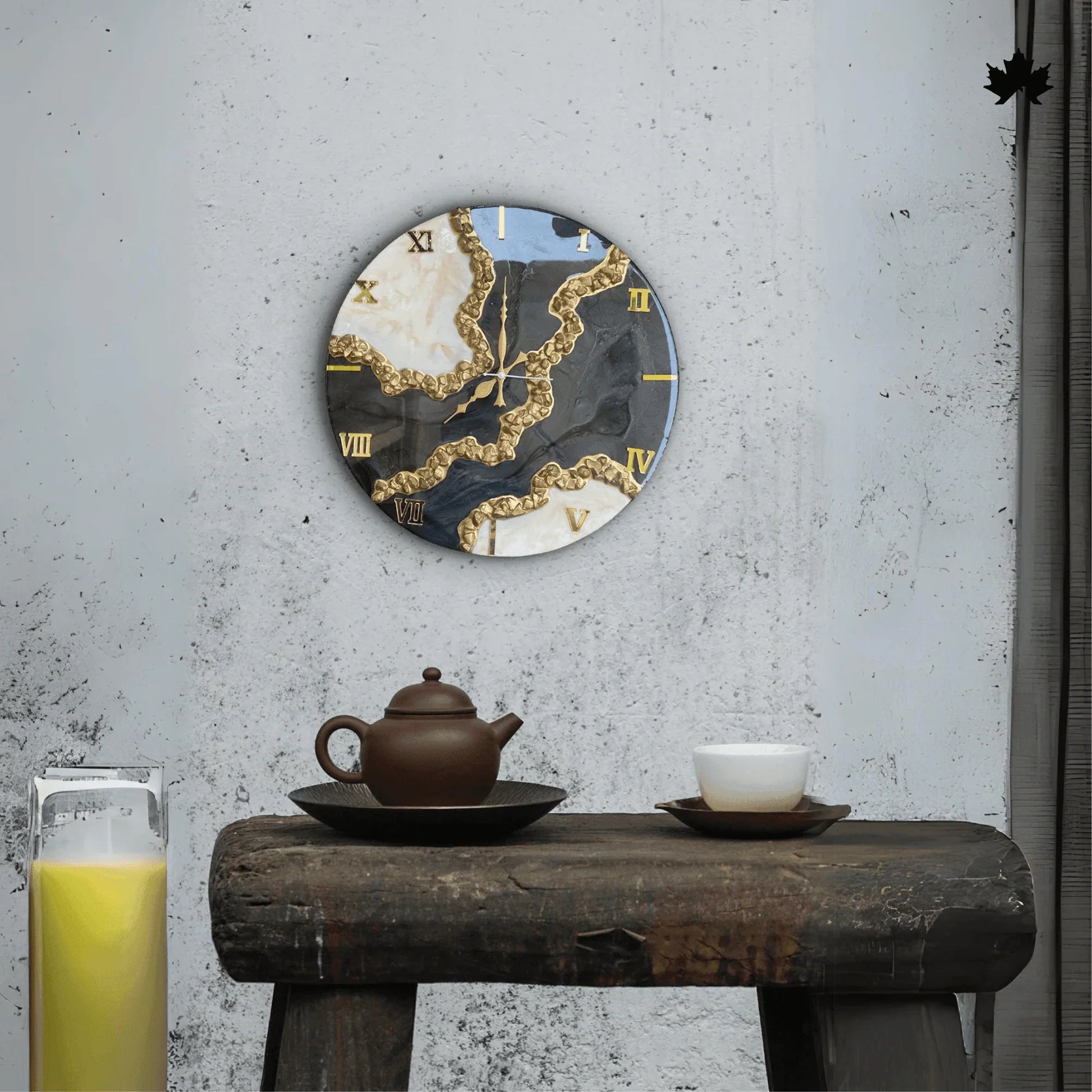 Grand Marble Elegance - Minimalist Wall Clock | Fankaarlok - Fankaarlok