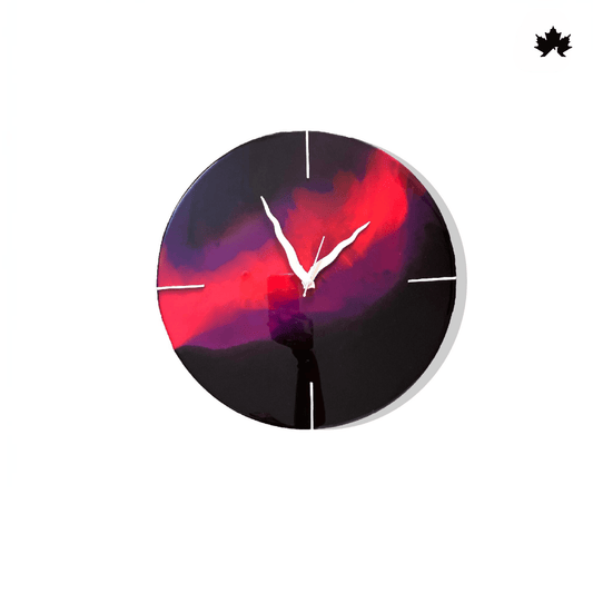 Abstract Purple Hues - Stunning Handcrafted Wall Clock | Fankaarlok
