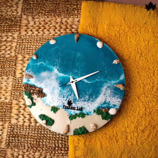 Aegean Whispers Wall Clock - Exquisite Handcrafted Decor | Fankaarlok