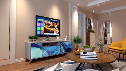 Buy TV Cabinet Online – Modern Epoxy Front TV Unit | Fankaarlok