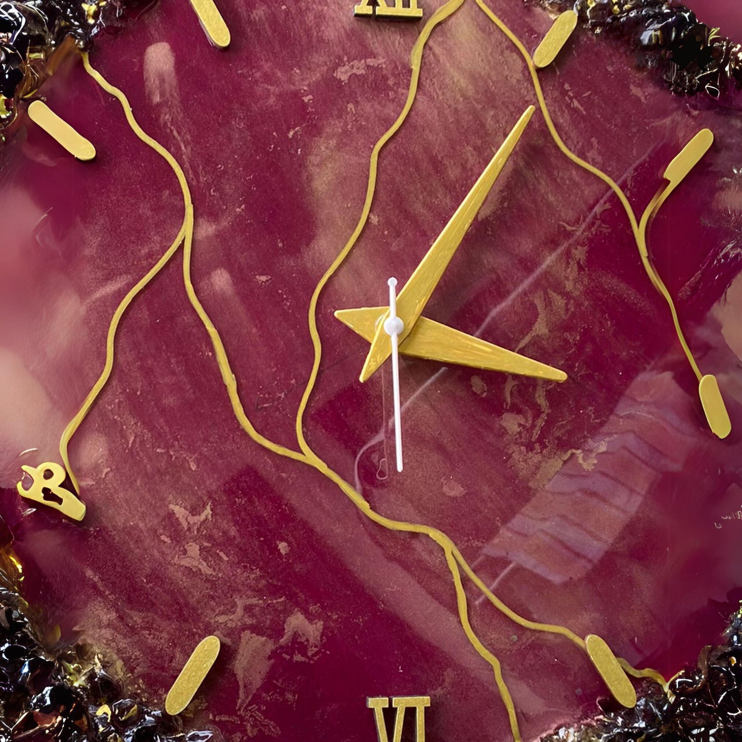 Fancy Wall Clock – Premium Geode Crystal Resin Design | Fancy Wall Clock by Fankaarlok