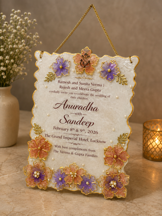 Timeless Wedding Invitation Resin Frame – Fankaarlok