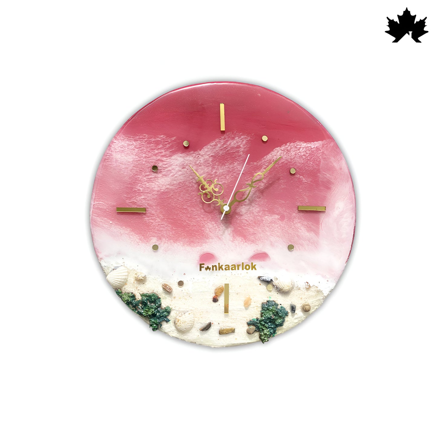 Premium Ocean Wave Resin Art Collection | Wall Clock for Office by Fankaarlok