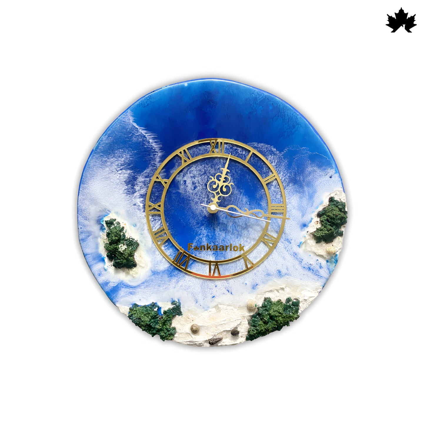 Ocean Wave Resin Art Collection | Round Designer Wall Clock by Fankaarlok