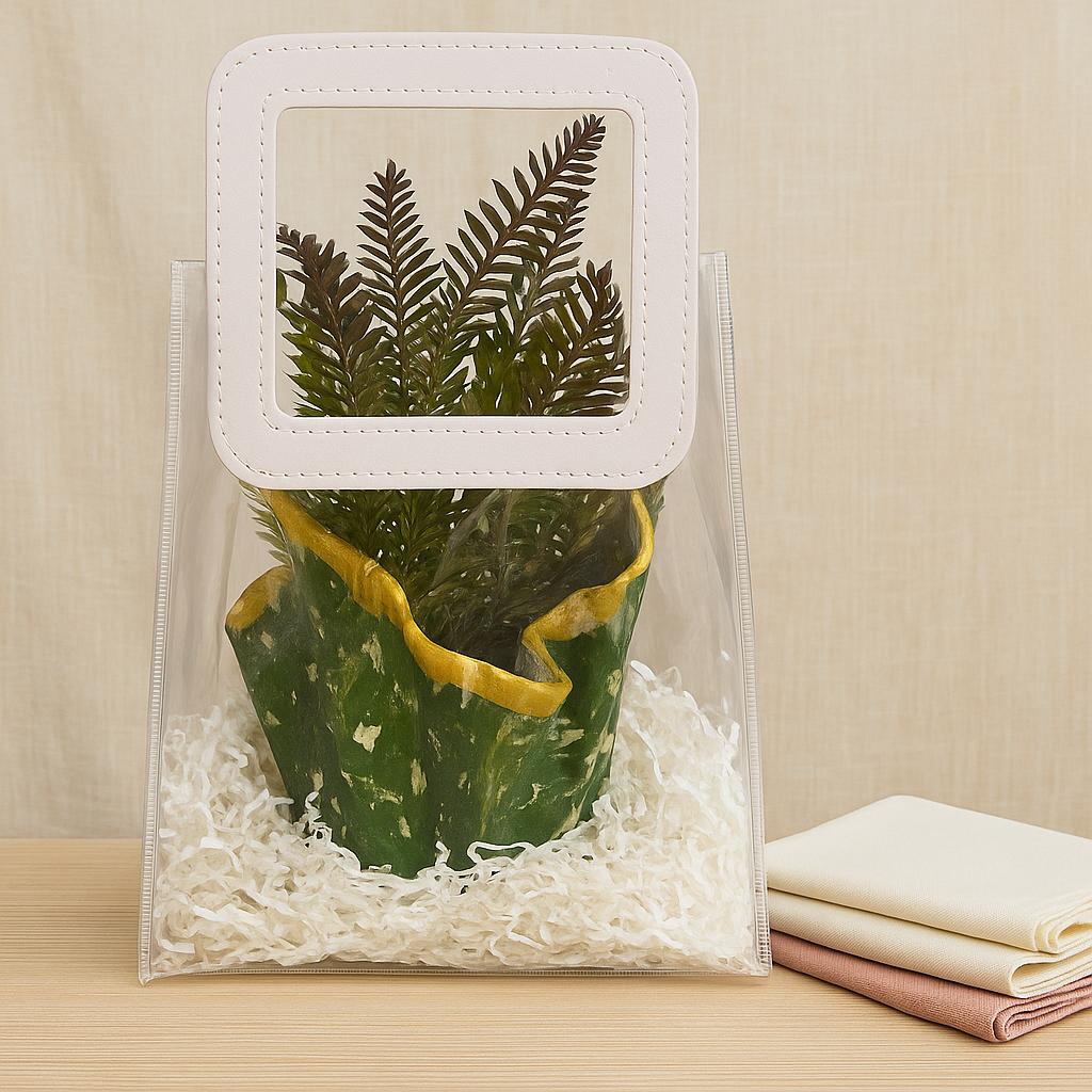Indoor Plant Gift Hamper | Designer Planter with Faux Greenery