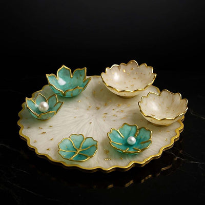 Pooja Thali Set with Bowls | Designer Decorative Thali for Festivals & Rituals