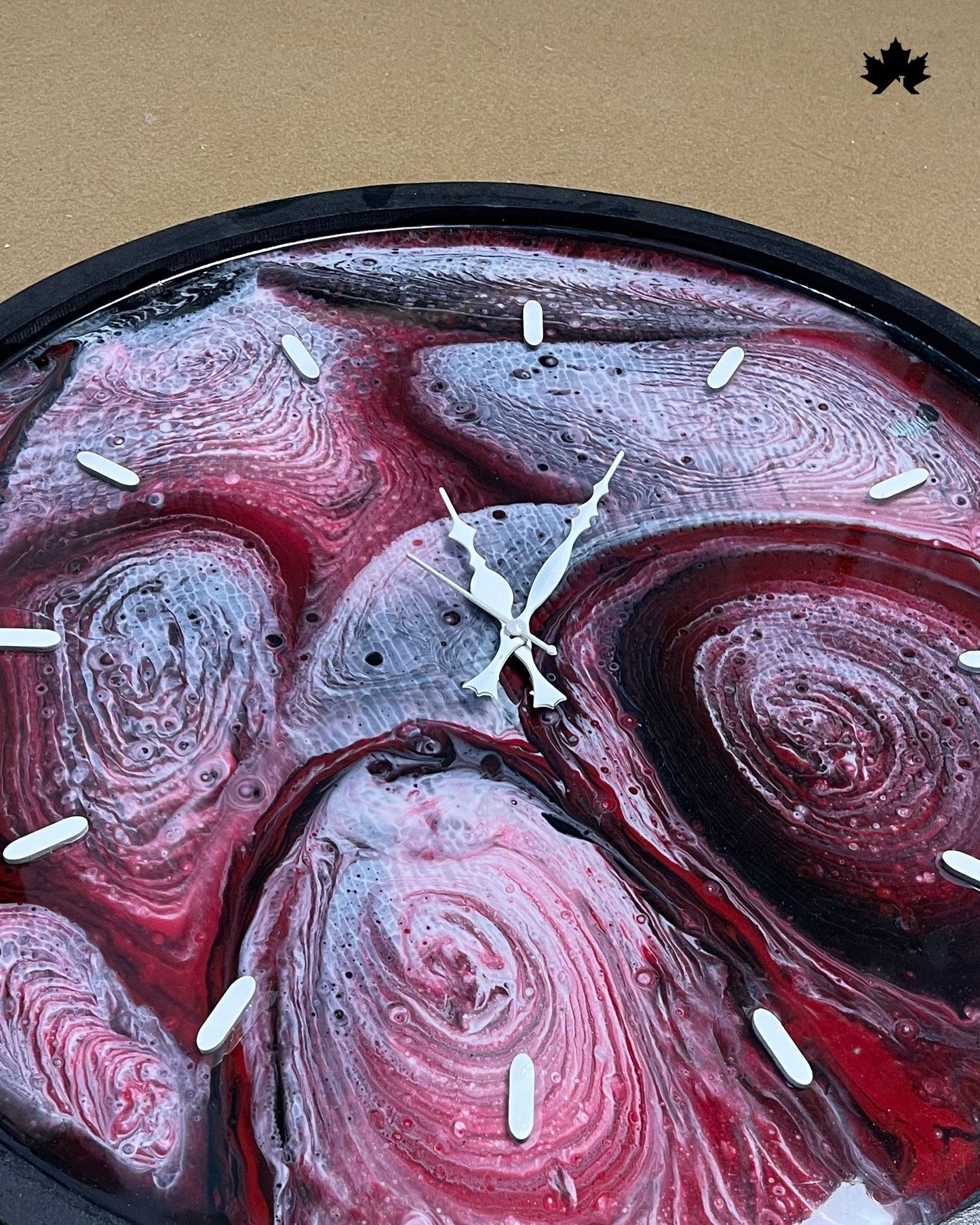 Resin Abstract Art Clock | Wall Clock for Living Room by Fankaarlok
