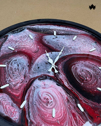 Resin Abstract Art Clock | Wall Clock for Living Room by Fankaarlok