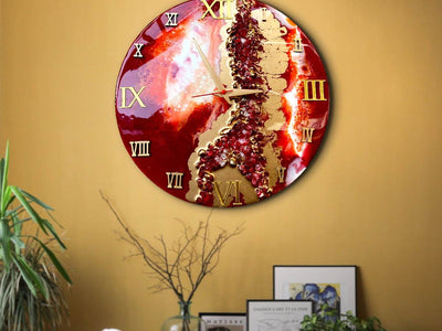 Aurora Inferno Wall Clock - Mesmerizing Handcrafted Art | Fankaarlok - Fankaarlok