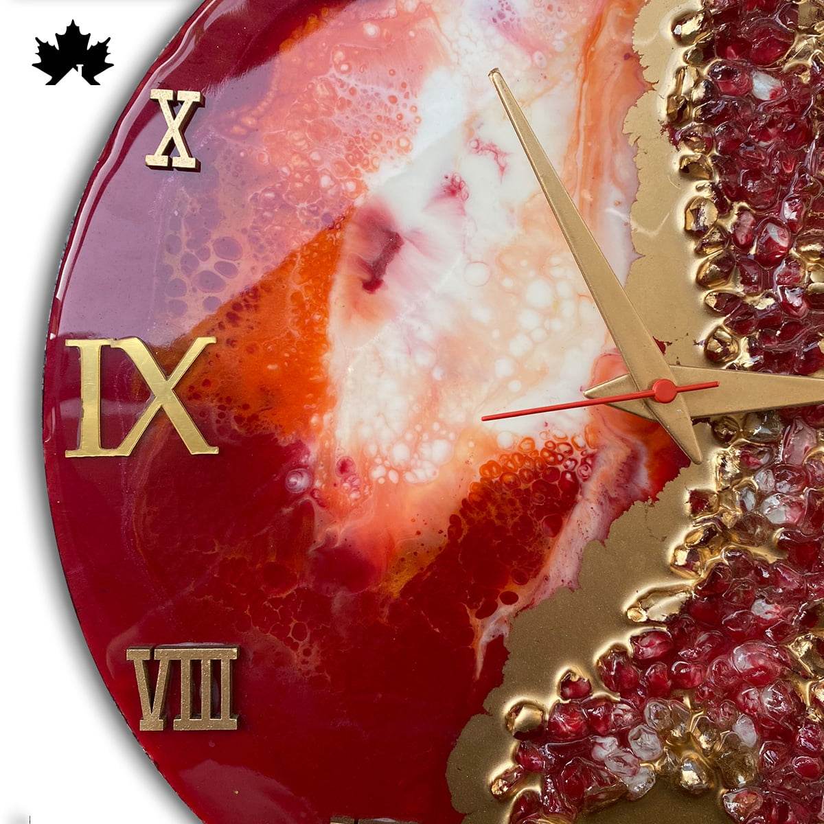 Aurora Inferno Wall Clock - Mesmerizing Handcrafted Art | Fankaarlok - Fankaarlok
