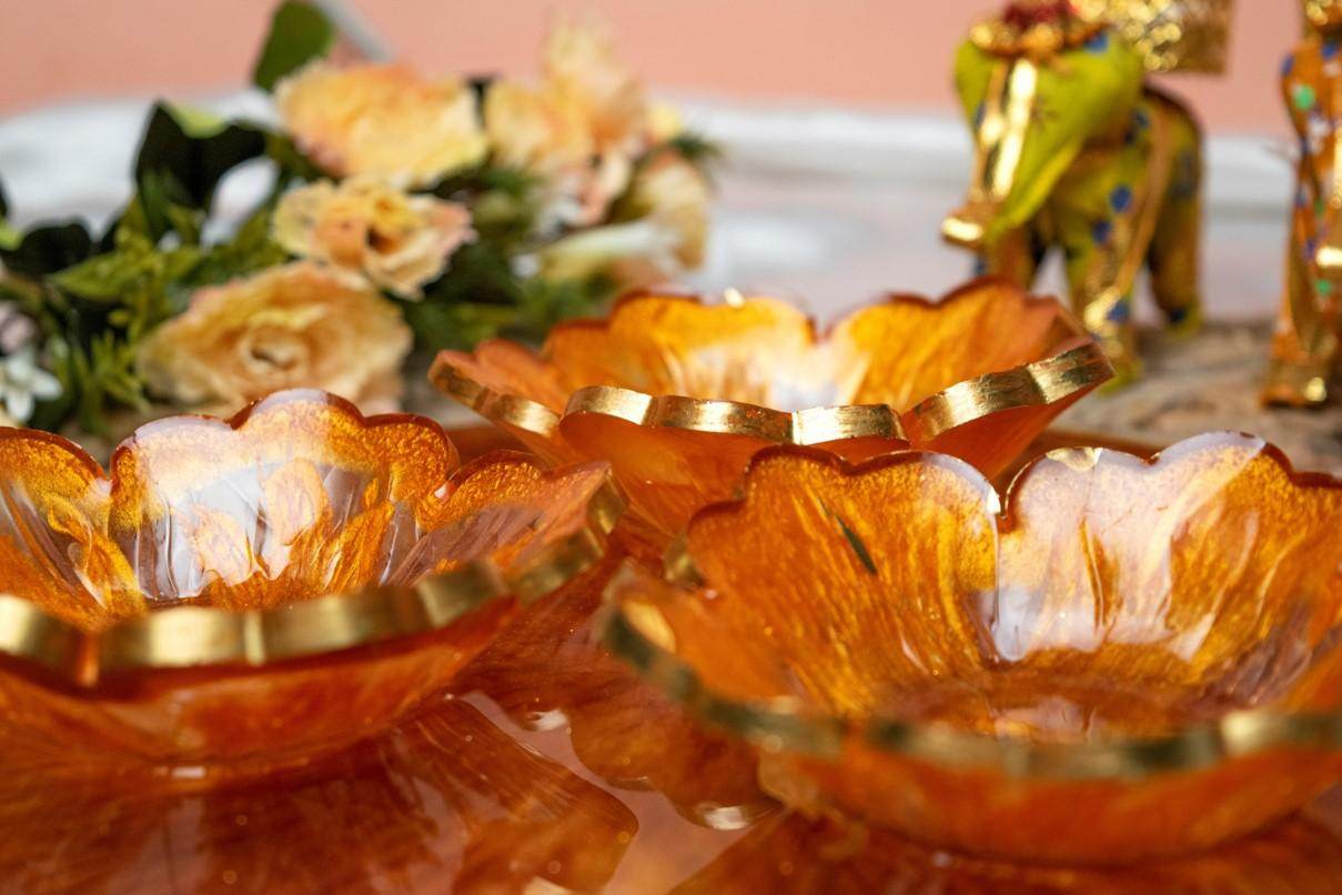 Premium Dry Fruit Serving Set | Luxury Handcrafted Platter with Bowls - Fankaarlok