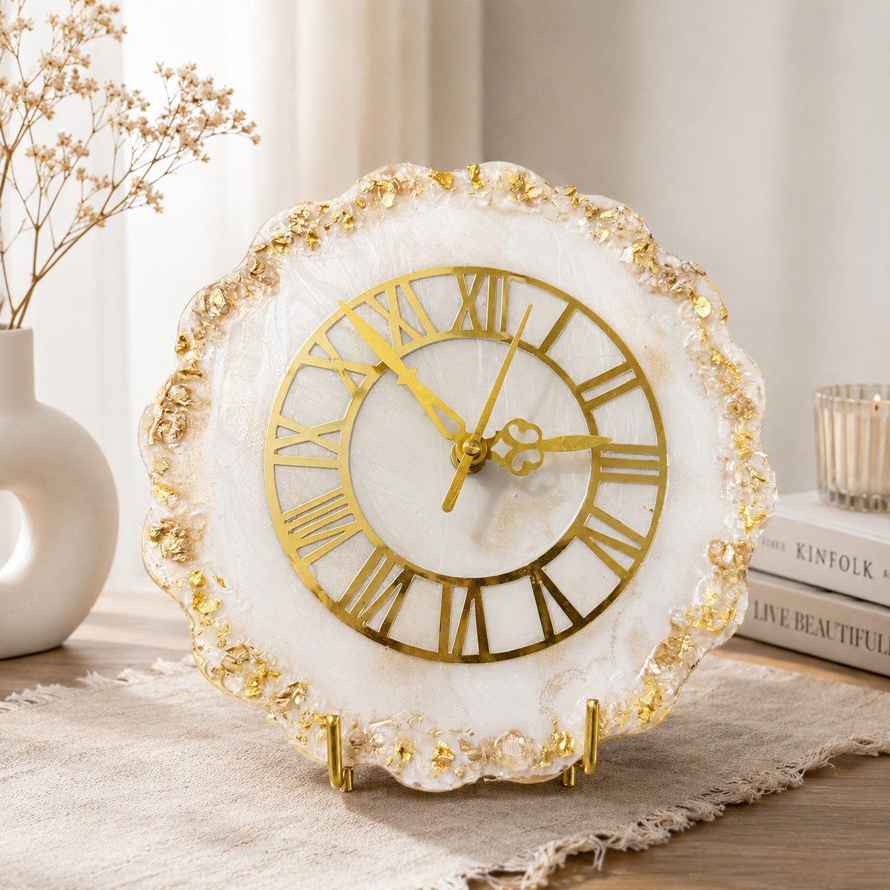 Imperial Marble Luxury Desk Clock India | Fankaarlok