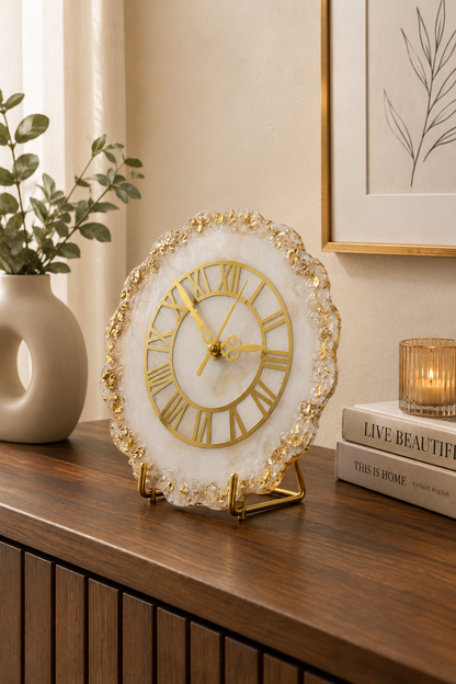 Imperial Marble Luxury Desk Clock India | Fankaarlok