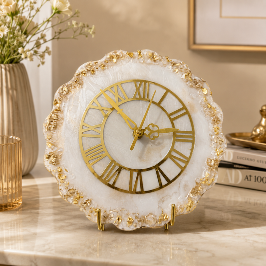 Imperial Marble Luxury Desk Clock India | Fankaarlok