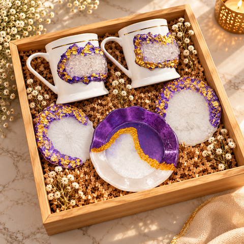 Corporate Mug and Coaster Hamper | Luxury Gift Set with Desk Trays & Accessories