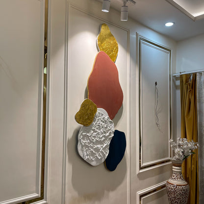 Sculpted Color Harmony – Resin Handmade Wall Art Online | Fankaarlok