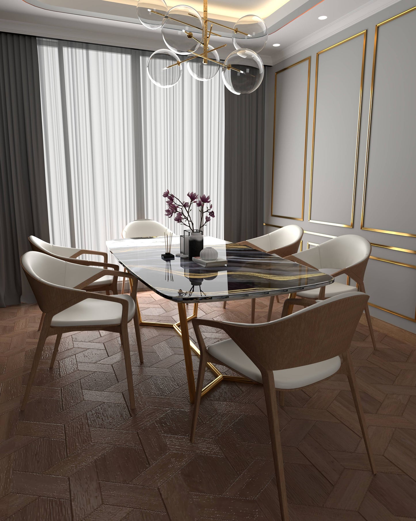 Premium Dining Table Design – Luxury Modern Epoxy & Wood Dining Table | Fankaarlok