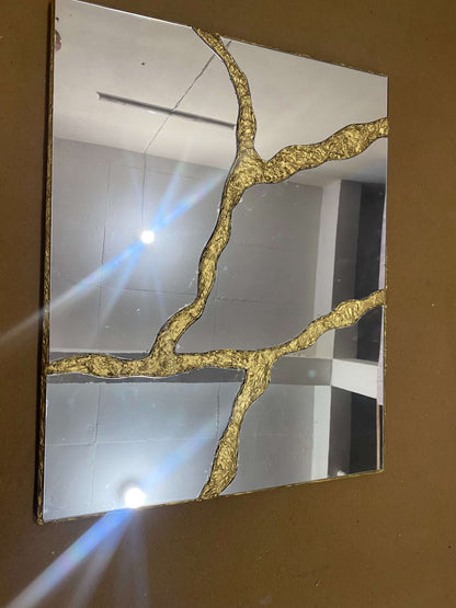 Kintsugi Luxe Panel – Resin Luxury Designer Mirror | Fankaarlok