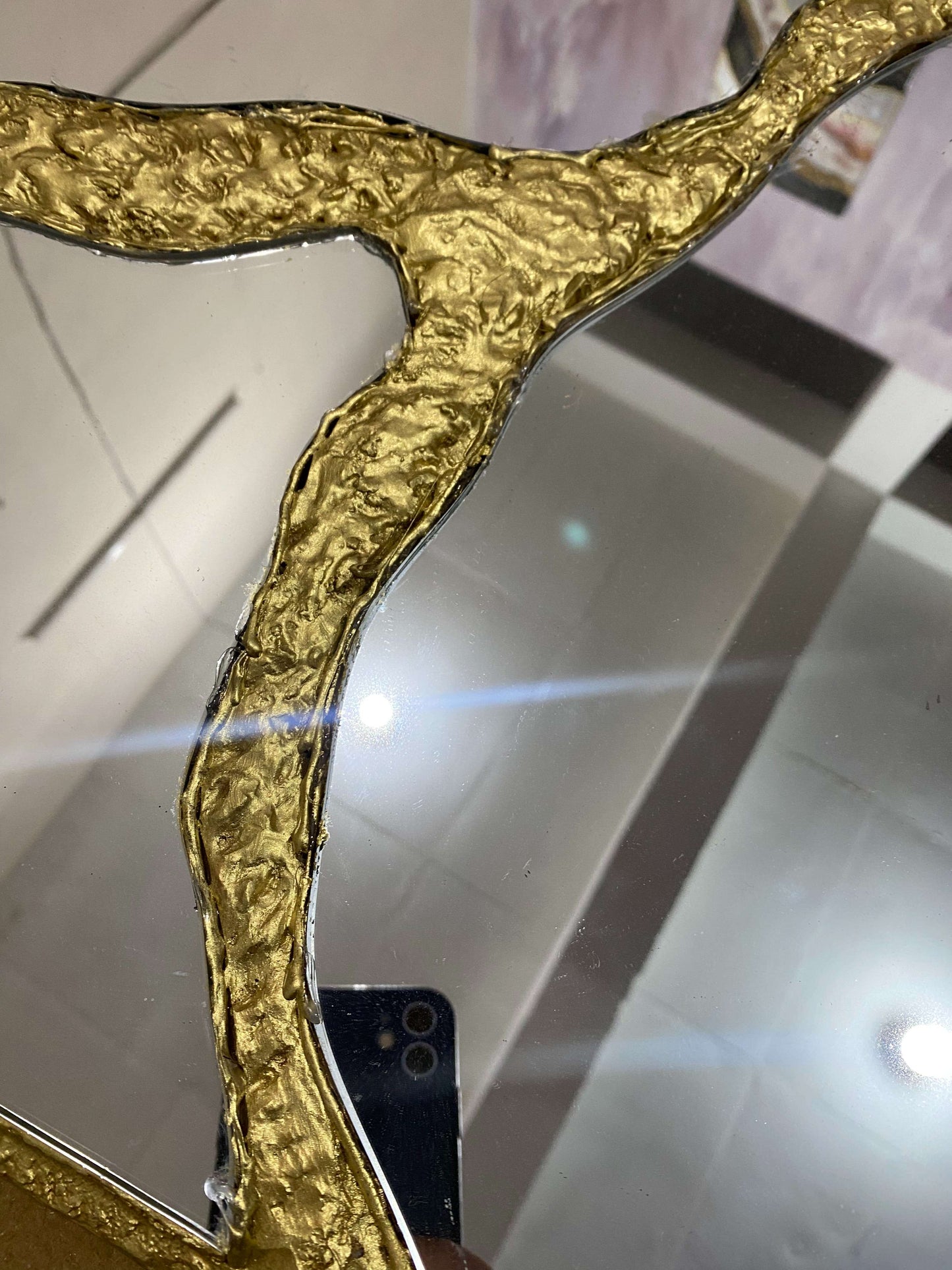 Kintsugi Luxe Panel – Resin Luxury Designer Mirror | Fankaarlok