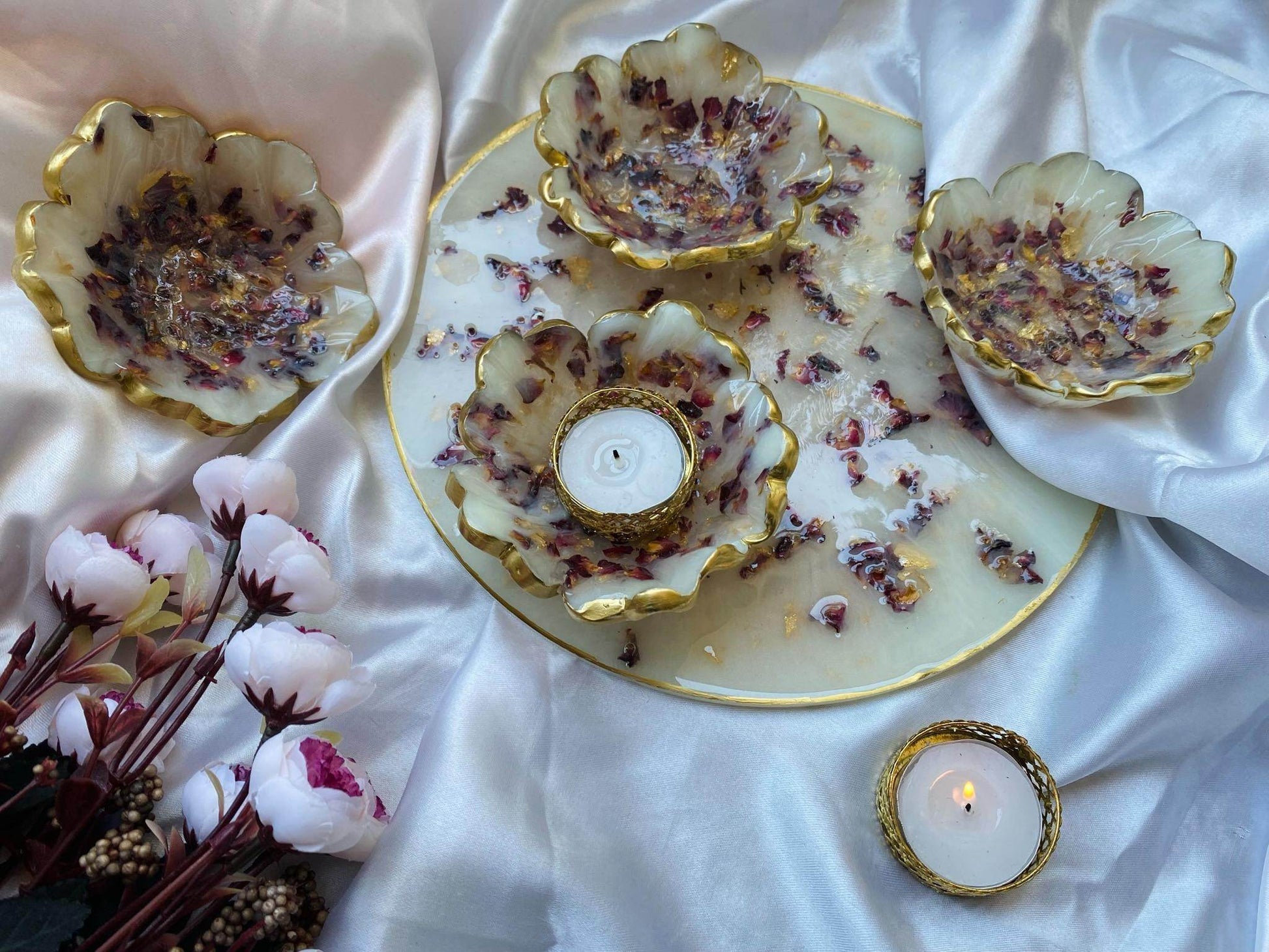 Luxury Platter with Bowls | Handcrafted Designer Serving Set - Fankaarlok